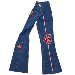 Morena Patchwork '45' flare blue jeans size 11/12